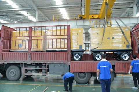 客戶在華全采購(gòu)工廠備用柴油發(fā)電機(jī)組，作為備用電源